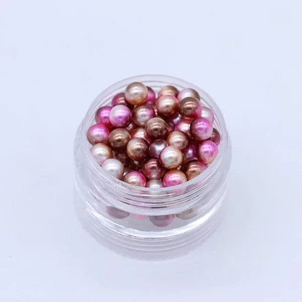 3/4/5/6/8mm Rose Colorful Multicolor No holes Round Imitation Garment Pearl For Fashion Jewelry Making 10# | Дом и сад