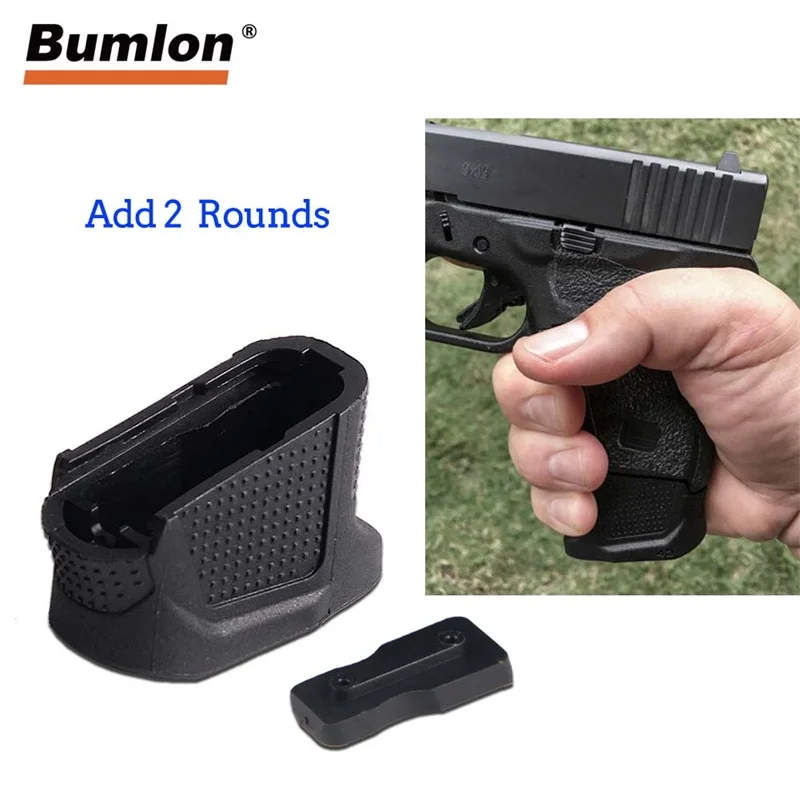 G43 Enhanced Magazine Extension Base Plate fit 6rd Mag Add +2 Round