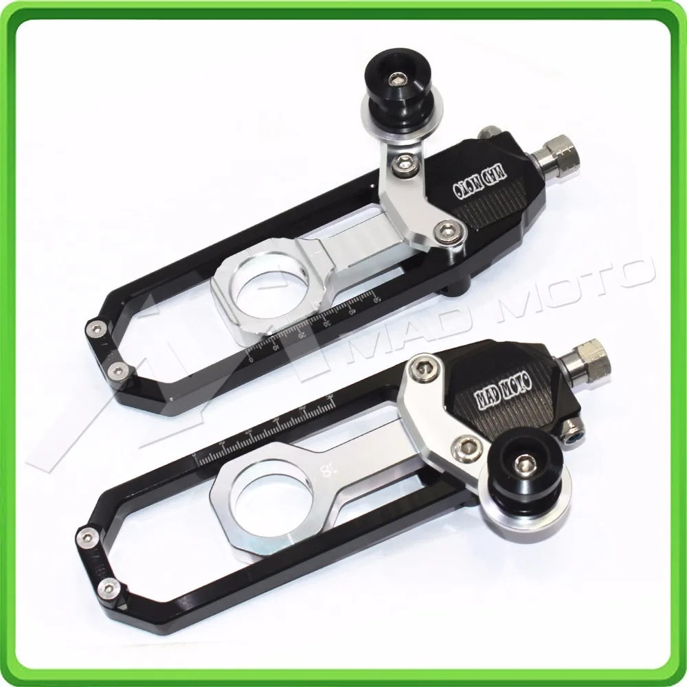 Motorcycle Chain Tensioner Adjuster with bobbin fit for BMW HP4 2012-2014,S1000R 2014-2017,S1000RR 2010-2017 Black & Silver (6)