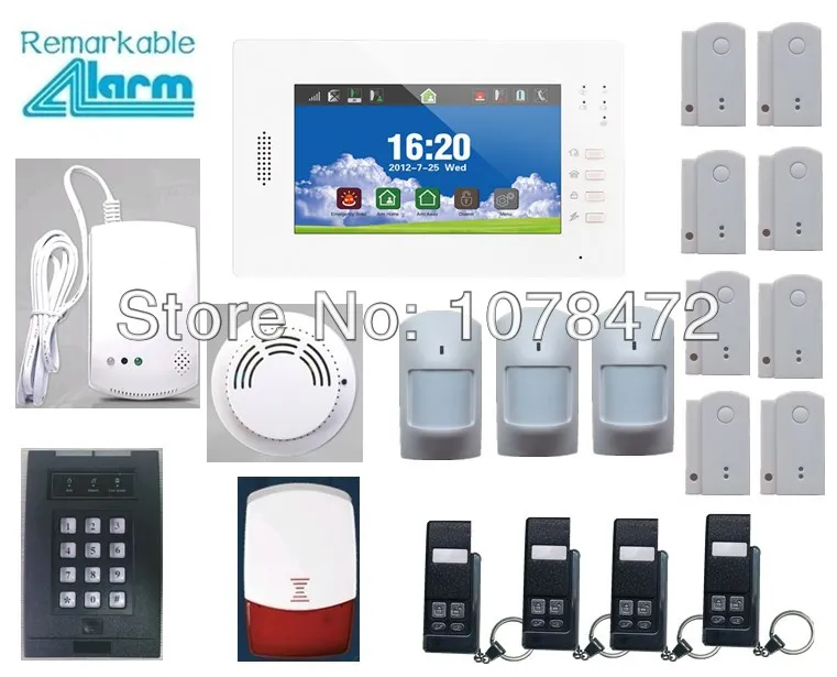 Hot sale Advanced 7 inch Touch Screen SMS GSM home font b alarm b font system