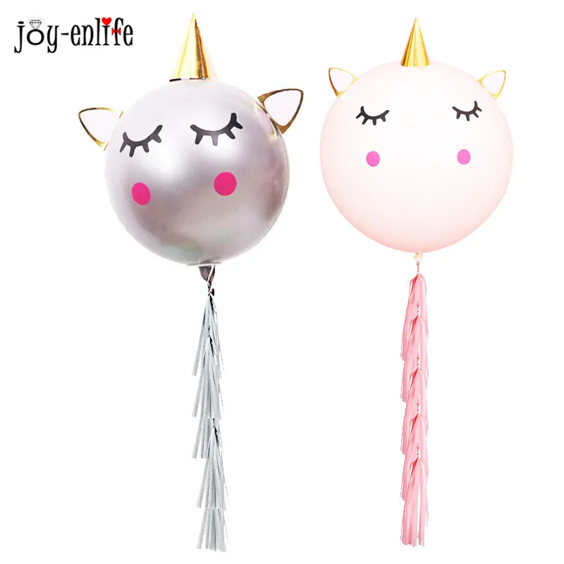 

Unicorn Balloon Sticker Transparent Balloons DIY Unicorn Birthday Party Decoration Baloons Baby Shower Wedding Decor Balons