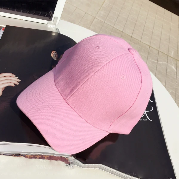 Бейсболка s Женская Snapback хип-хоп одноцветная Солнцезащитная регулируемая Женская Кепка унисекс трендовая простая универсальная Студенческая Корейская - Цвет: 14