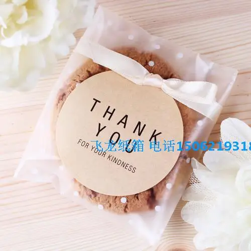 

270 pcs/lot THANK YOU Cookie Packaging Sticker Gift Box Sticker