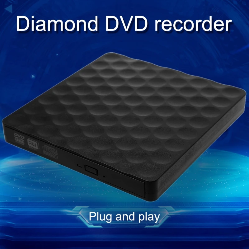 USB 3.0 External CD DVD-RW Drive Rom Rewriter Burner Writer for Laptop Desktops