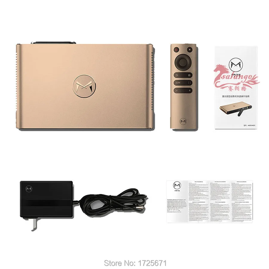 XMING S2 Laser Projector Android WIFI Bluetooth 3D 3600 Lumens Motorized Laser Lens 2G 16G 300 inch home Beamer
