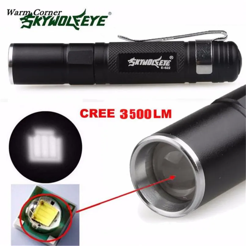 Теплый угловой LM High Quali Mini 3500LM Zoomable CREE Q5 светодиодный светильник-вспышка 3 режима фонарь супер яркий светильник#4J17