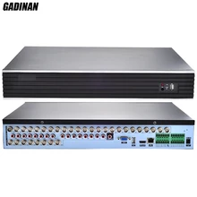 Гибридный видеорегистратор GADINAN 32CH AHDM 720 P/HVR/NVR 3 в 1 двухстороннее аудио 16CH аудио поддержка 2 HDD порта полное кодирование видео в реальном времени