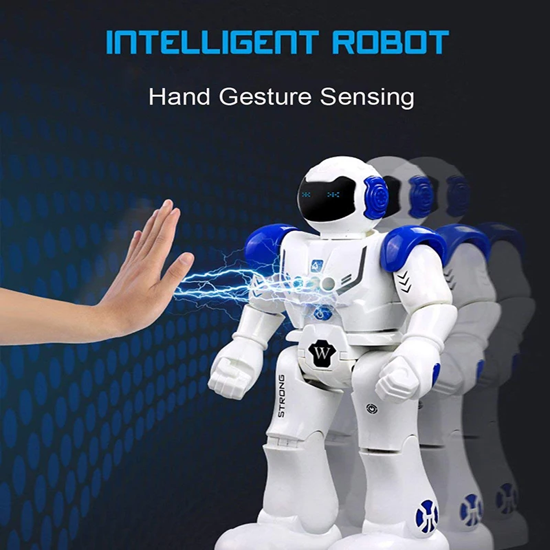 Robot USB Charging Dancing Gesture Action Figure Control RC Robot Toy for Boys Children Kids Birthday Gift Present