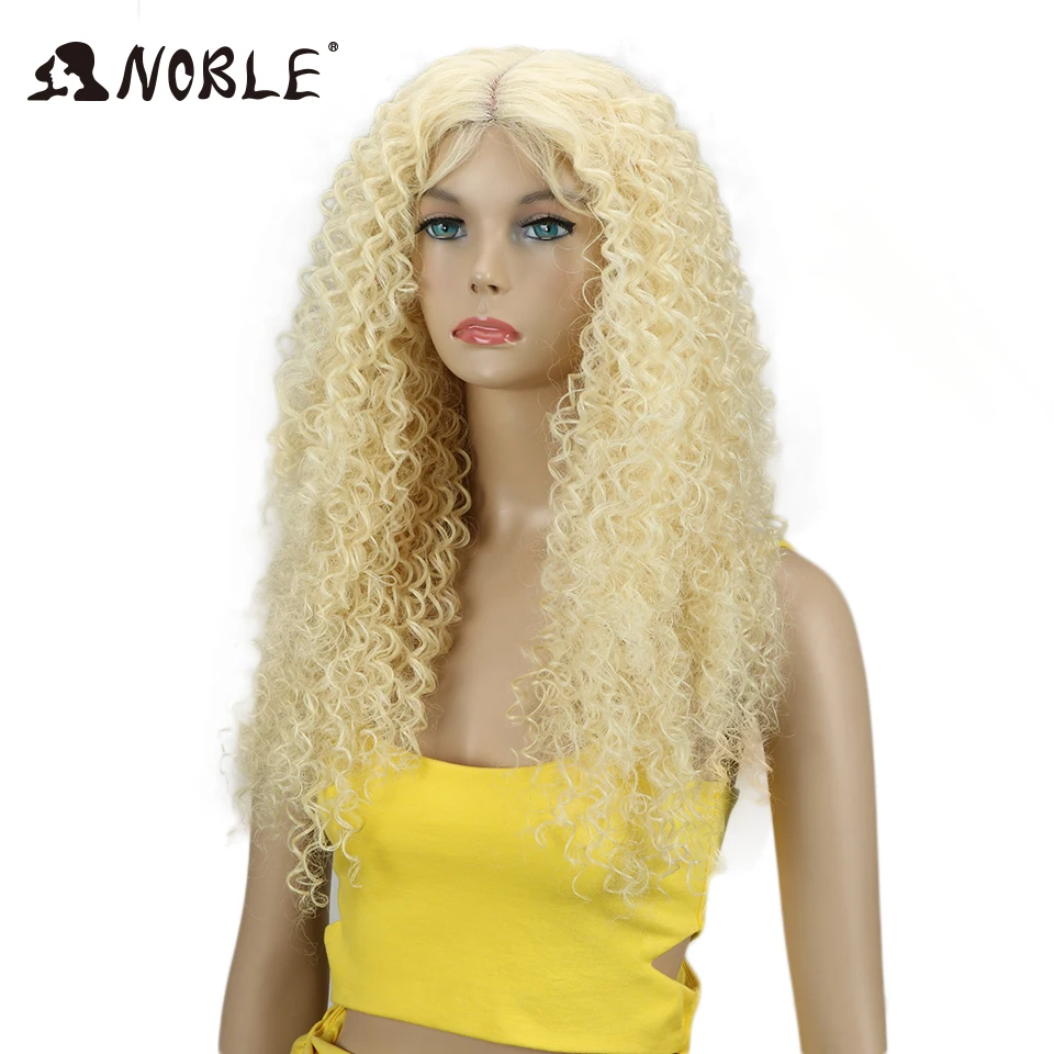 Благородные волосы 2" дюймов синтетический кружевной передний черный парик афро-американский длинный кудрявый жаропрочных волокон парики для черных женщин