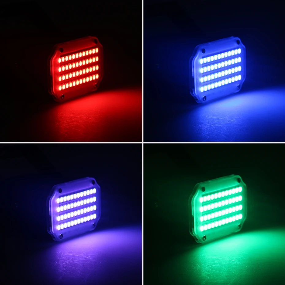 ALIEN 48 LED RGB UV White Strobe Lights - Dynamic Sound Activated Flash Stage Lighting Effect for Disco, DJ Party, Holiday, Christmas, Music Club image 6