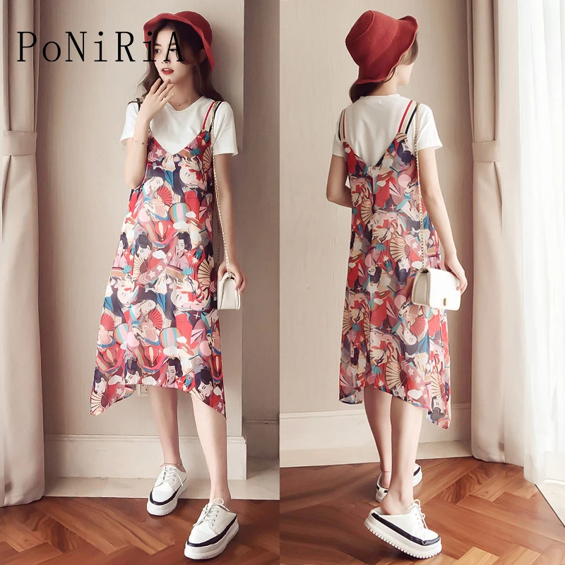 

M,L,XL,XXL size for 40-65kg / 88-143lb New Fashion Korean Style Casual Summer with Pattern women's V-neck Dress Pullover female