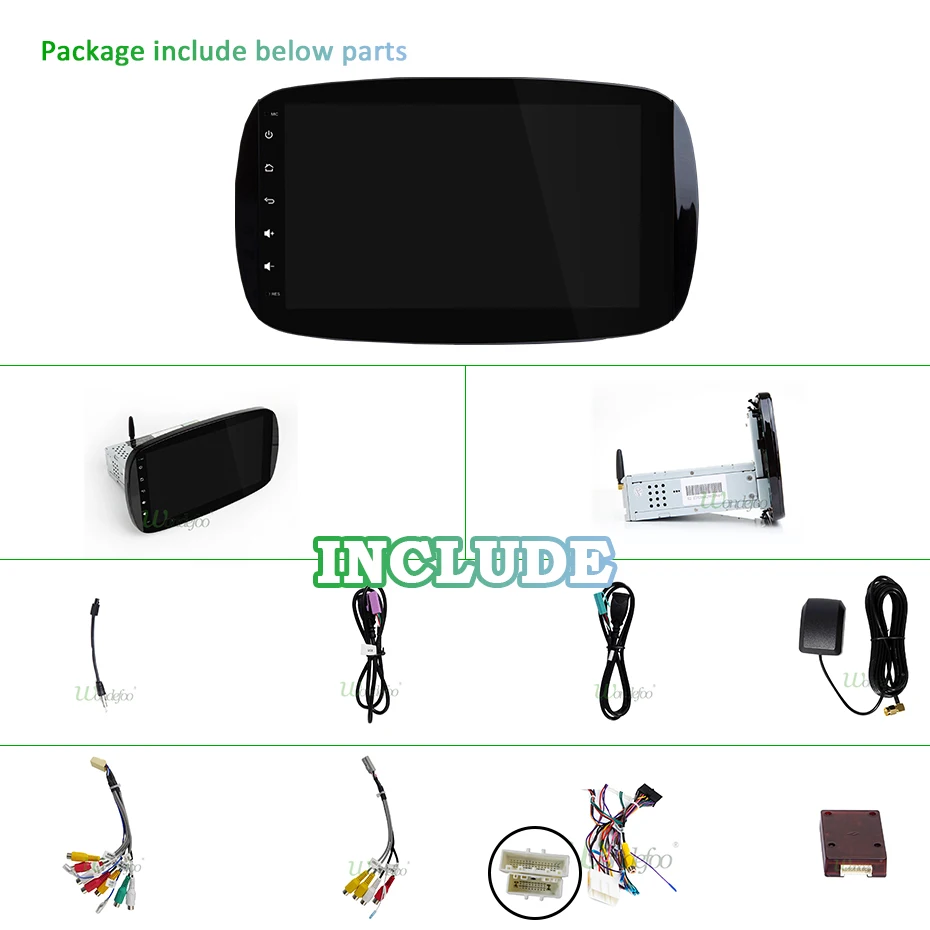 Top DSP IPS Android 9.0 4G 64G Car GPS For Mercedes Benz SMART 2016 multimedia radio stereo audio navigation screen no DVD PLAYER 2
