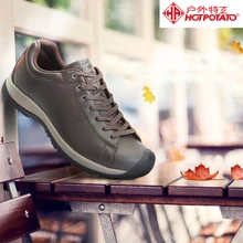 Горячие картофельные прогулочные кожаные повседневные мужские туфли на шнуровке Нескользящая воздухопроницаемая обувь для бега мужские спортивные кроссовки для путешествий L5