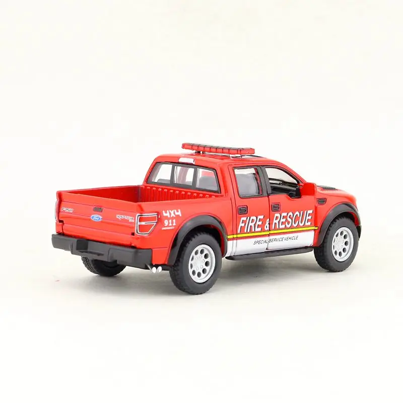 KINSMART литая металлическая модель/1:46 Масштаб/2013 Ford F-150 SVT Raptor SuperCrew пикап полицейская игрушка «пожарная машина»/Набор для обучения