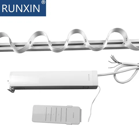 Trilho de Cortina S-tipo Onda Cortina Motorizada Elétrica Dooya Motor Dt82tv 5 Fios Entrega Gratuita