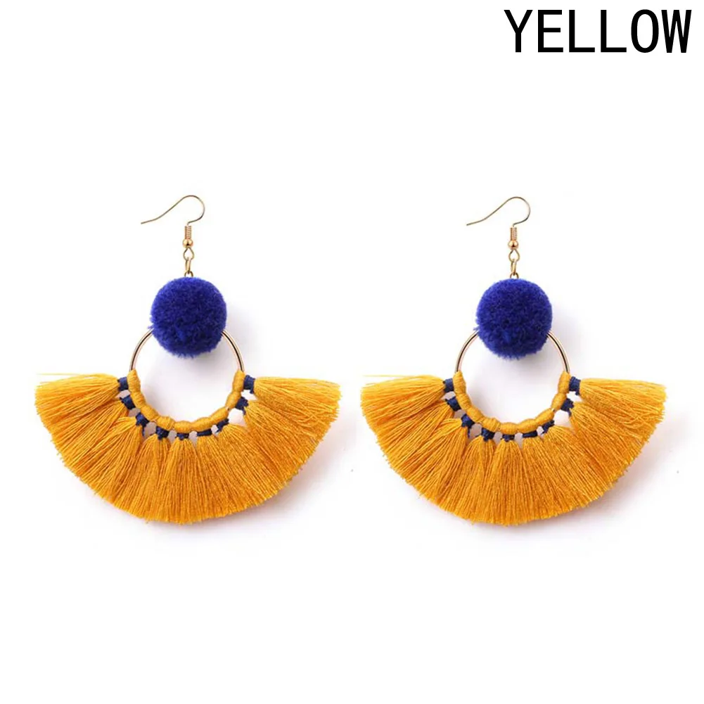 Handmade Fan shaped Chandelier Earrings For Women Jewelry Statement