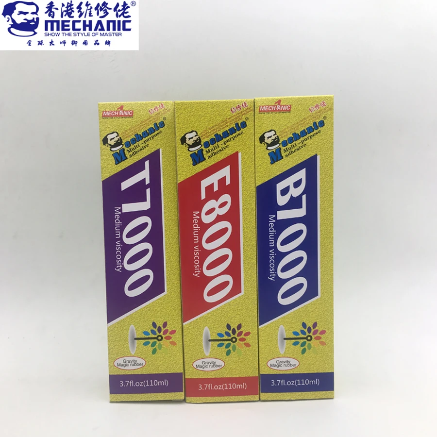 MECHANIC 3 шт./компл. B7000 T7000 E8000 Стразы для ногтей кристаллический крафтовый клей