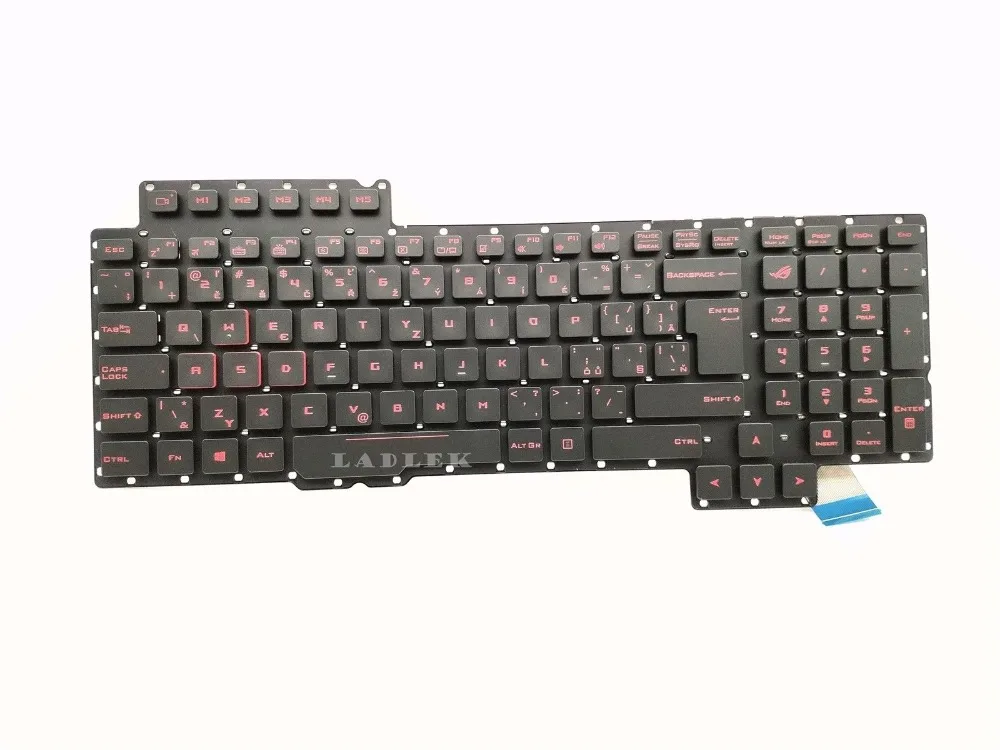 

New Czech Slovakian backlit keyboard for Asus G752/G752VT/G752VY/G752VS/G752VM