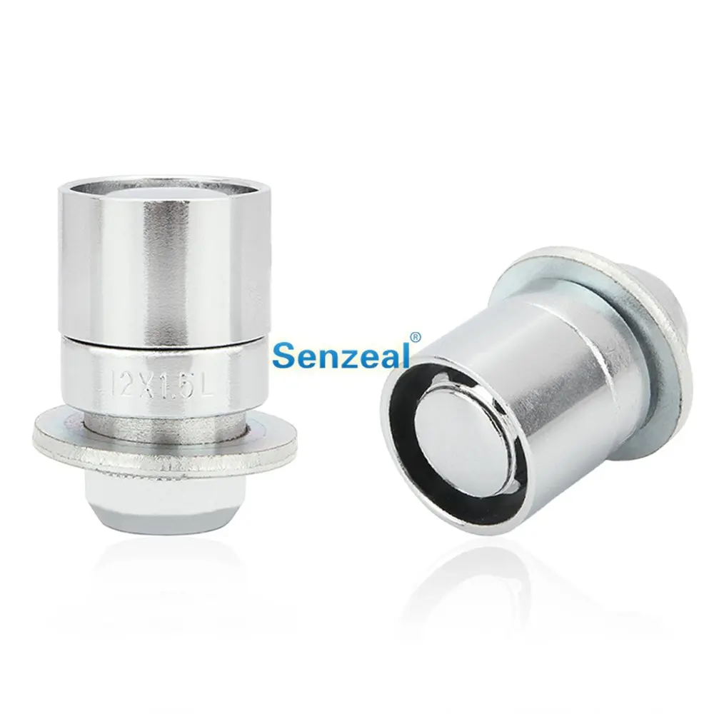 Senzeal 4X легированная сталь M12x1.5 противоугонные закрытые торцевые Колесные гайки w/шайба маг сиденье с ключом для Toyota Lexus Авто гайка