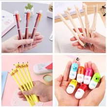 1 шт. различных цветов шариковые студенческие ручки Шариковая ручка школьные офисные принадлежности Обучающие канцелярские принадлежности