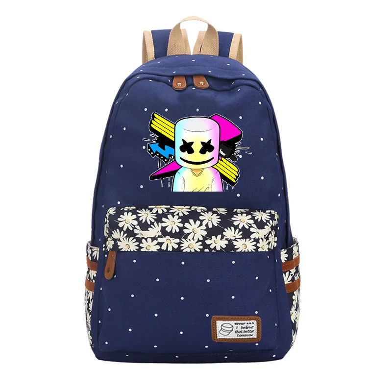 2018 Marshmello Backpack School Bags Students Backpack Travel Bag for