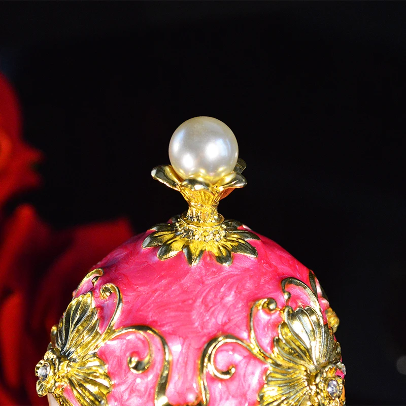 QIFU красивый, роскошный faberge яйцо металлическая коробка для бижутерии домашний декор для украшения стола