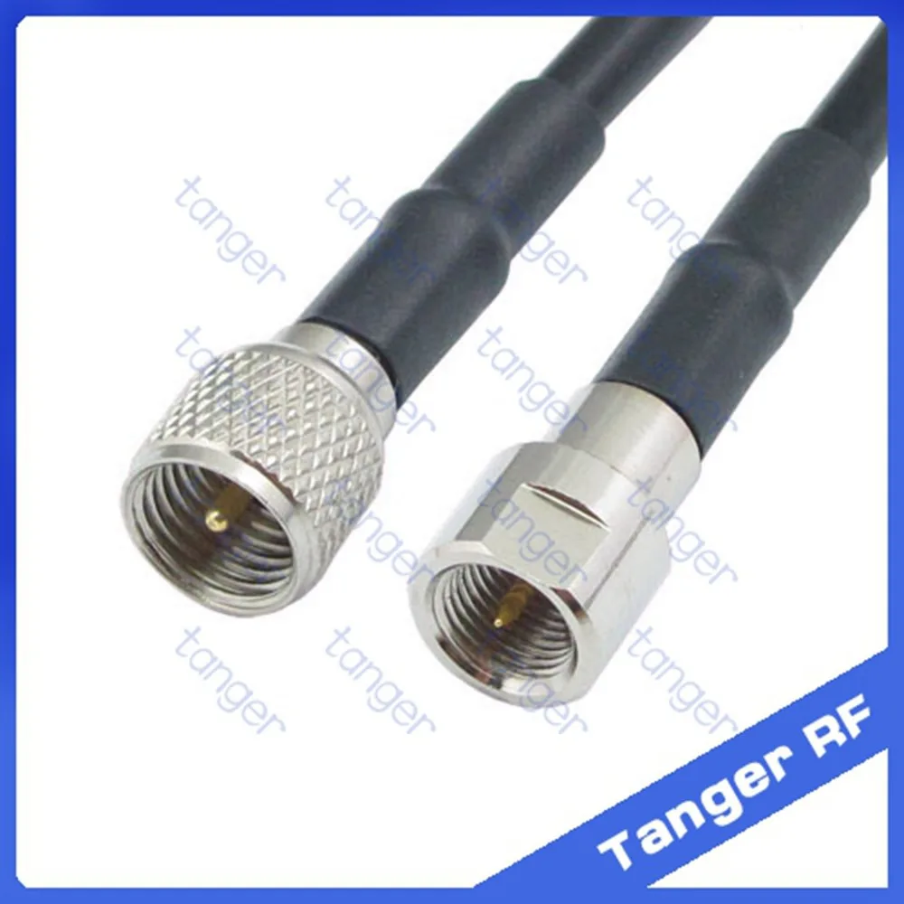 

Hot Selling FME male plug to Mini UHF male plug PL259 straight RF RG58 Pigtail Jumper Coaxial Cable 20inch 50cm High Quality