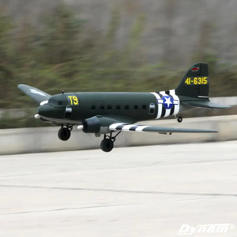 

C47SKYBUS skytrain dynam 1.47 meters PNP EPO RC airplane