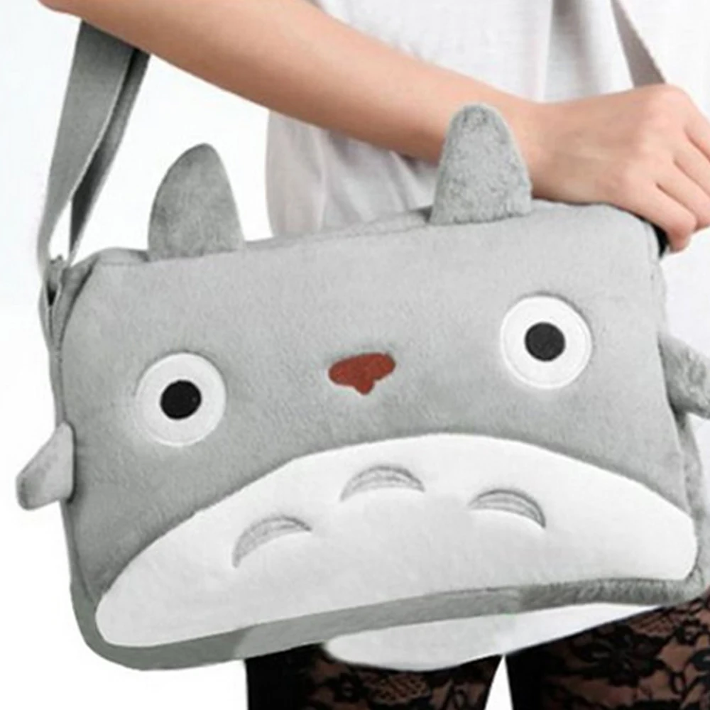 

Japan Anime My Neighbor TOTORO Cute Plush Shoulder Messenger Bag Cawaii Soft Bag Toy Gifts