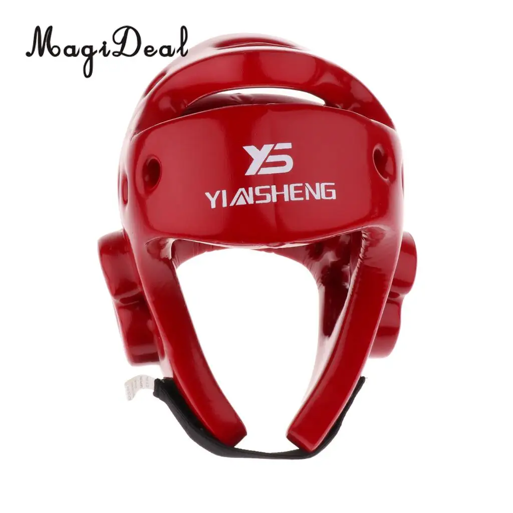 MagiDeal Sports Boxing Head Guard Boxing Helmet Face Protector Taekwondo Helmet 52-56cm Protective Gear for Boxing Martial Arts