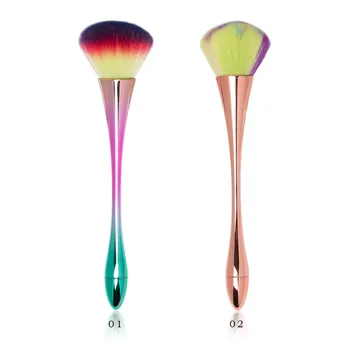 

6 Color Mullti-function Small Waist Makeup Powder Foundation Eyeshadow Brushes Beauty Tool Professional Nail Dust Cleaning Brush