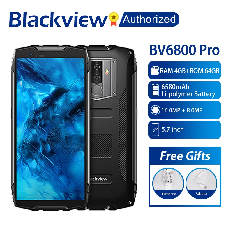 Blackview BV6800 Pro смартфон с 5 7 дюймовым дисплеем восьмиядерным процессором MT6750T ОЗУ 4