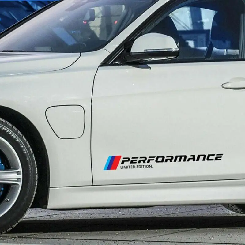 2 шт. автомобильные наклейки M Performance ограниченная серия боковые двери отражающие