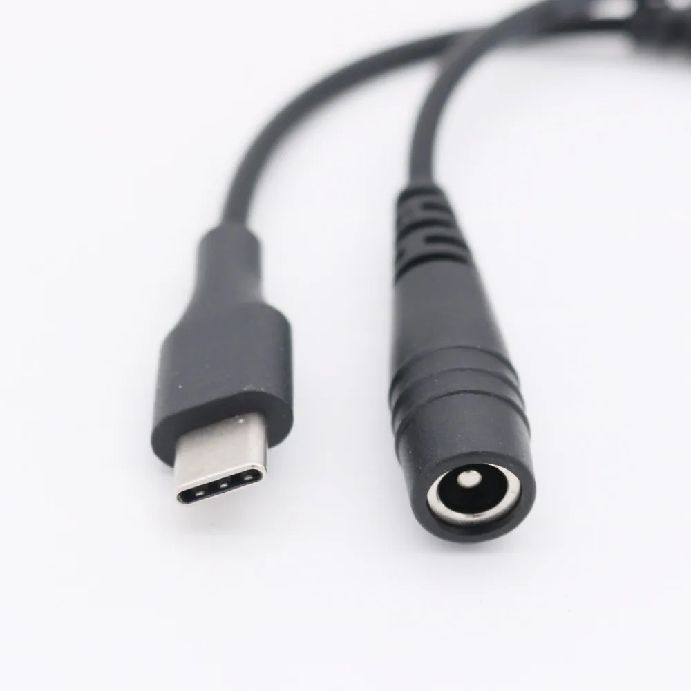1 шт. USB 3 Type C штекер в DC 5 мм x 2 разъем питания удлинитель зарядный кабель 15
