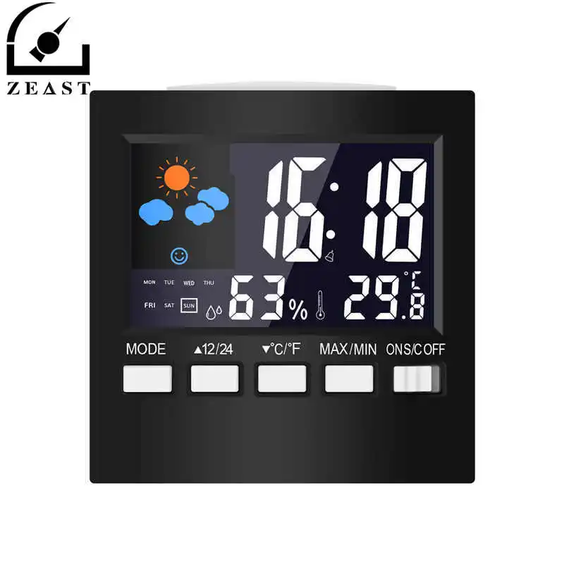 Weather Station Calendar Clock Comfort Electronic Digital Display