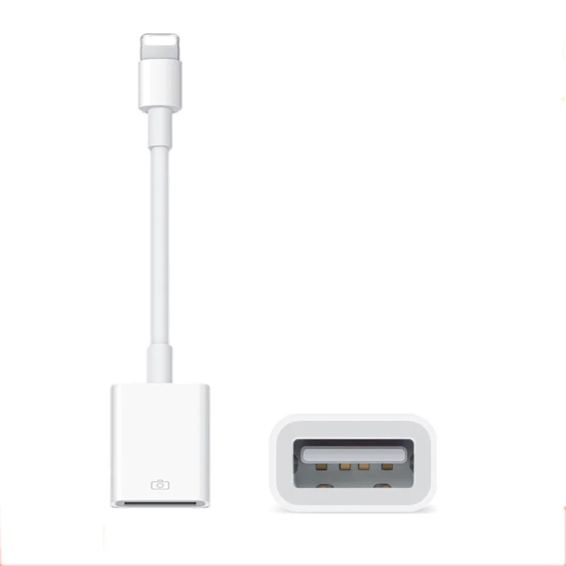 

8 pin OTG adapter for Apple to USB Camera Reader Adapter for lightning iOS 12 Connector Kit Data Sync Cable For IPhone 6 7 8 X