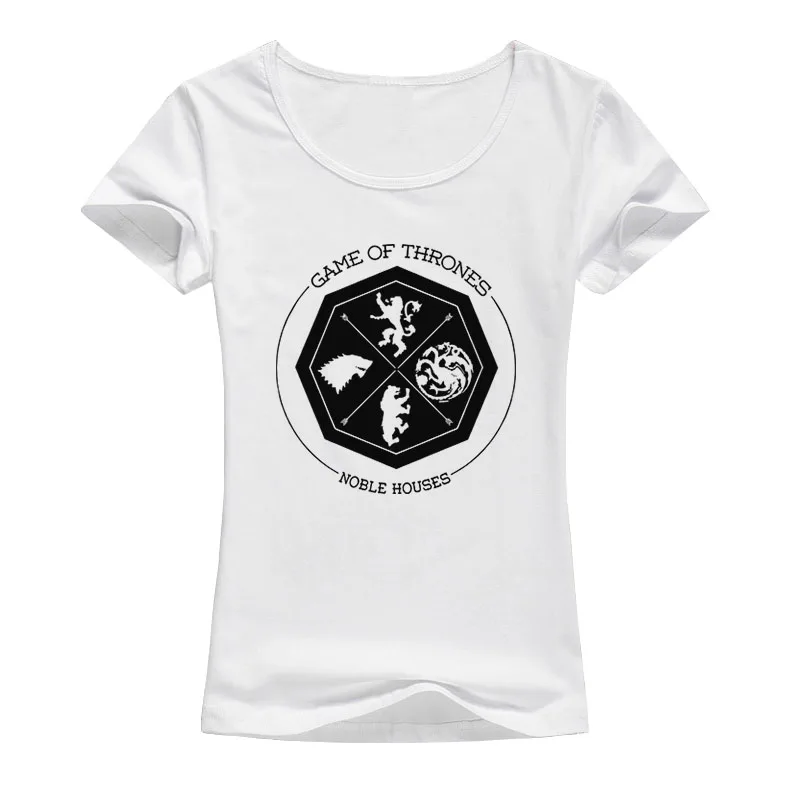 

New women's t-shirt Game of Thrones Shirt stark wolf funny casual t shirt womens summer tshirt women brand clothing A39