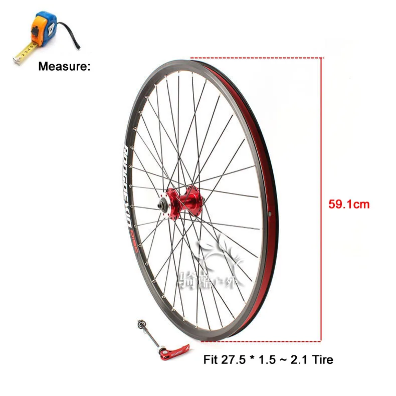 Mtb колеса 27,5 er Передние Задние алюминиевые колеса кассета 27,5 дисковый тормоз колеса велосипеда 32 отверстия мяч и подшипник ступицы