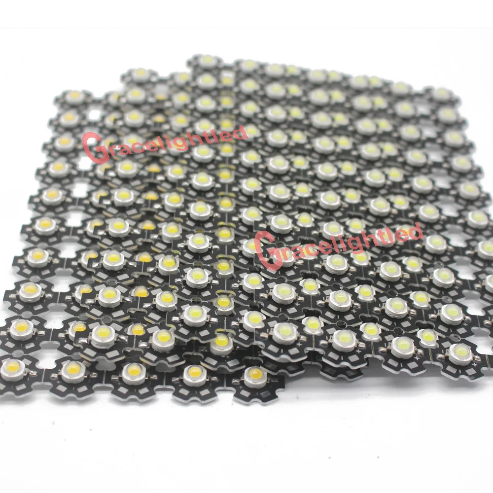 

50pcs 1W 3W High Power warm white/cool white /natural white/red/green/Blue/Royal blue/660/UV/IR850/940 LED with 20mm star pcb