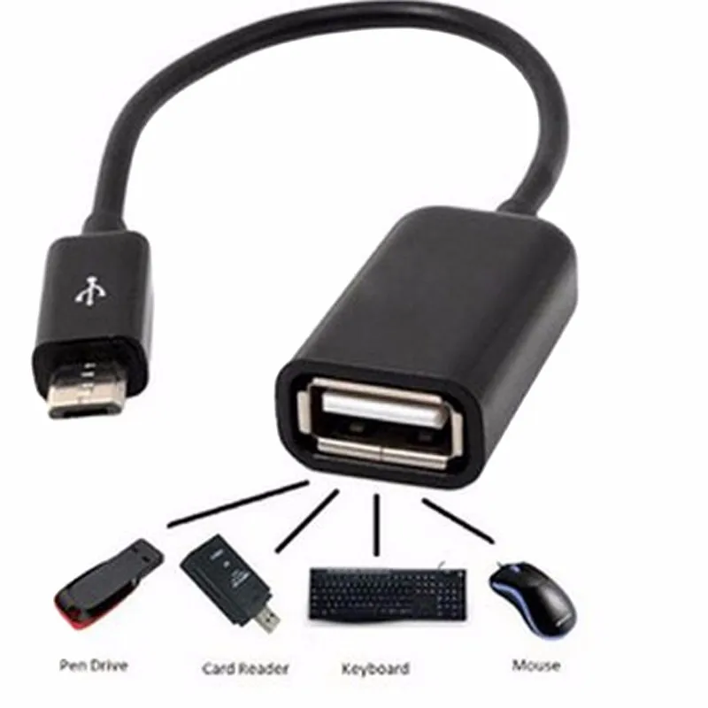Tek Styz OTG to USB Works for Lenovo TAB3 7 with Full Speed On-The-Go Power Black