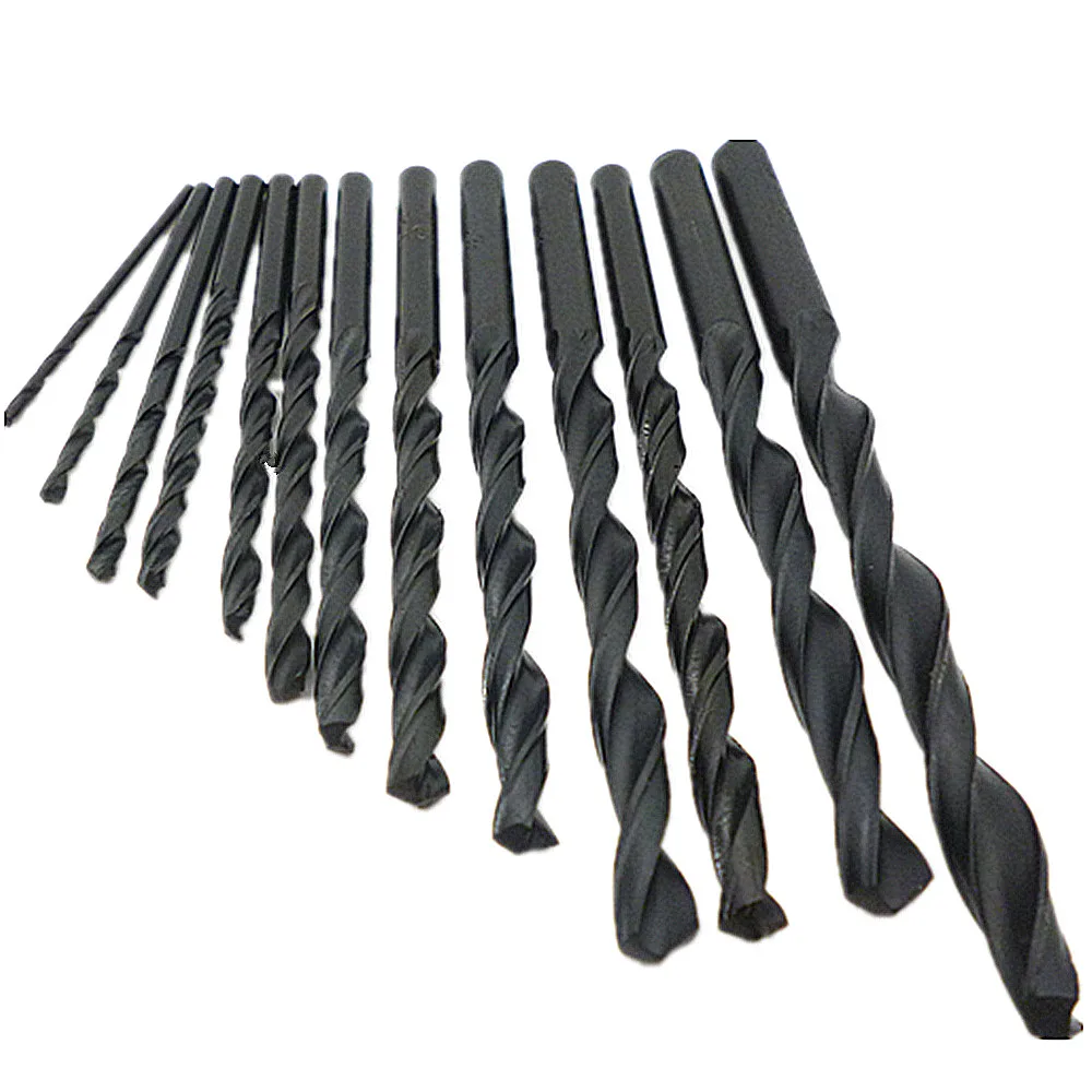 13pcs Hss Twist Drill Bit Set Metric 1.5 6.5mm Nitride High Speed Steel