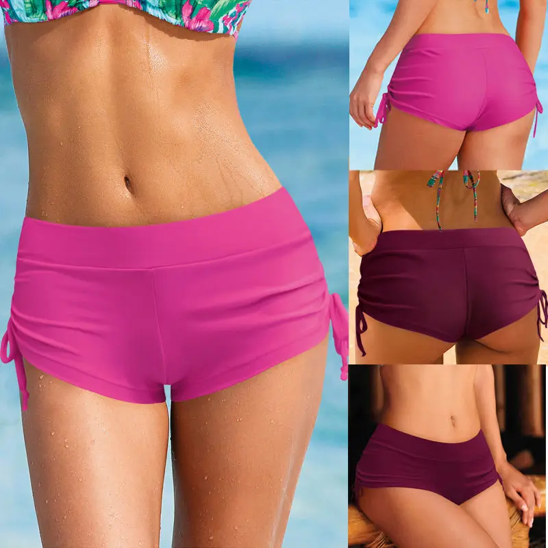 

ITFABS women swimsuit shorts sexy women brief bathing suits swimwear underwear female boxer swimming trunks boxer shorts