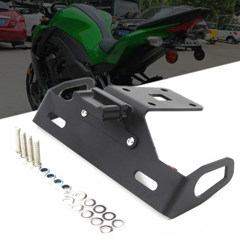 

Держатель номерного знака Kawasaki Z1000, кронштейн для светодиодного освещения для KAWASAKI Z1000 2014-2020 Z1000R, держатель багажника для номерного знака