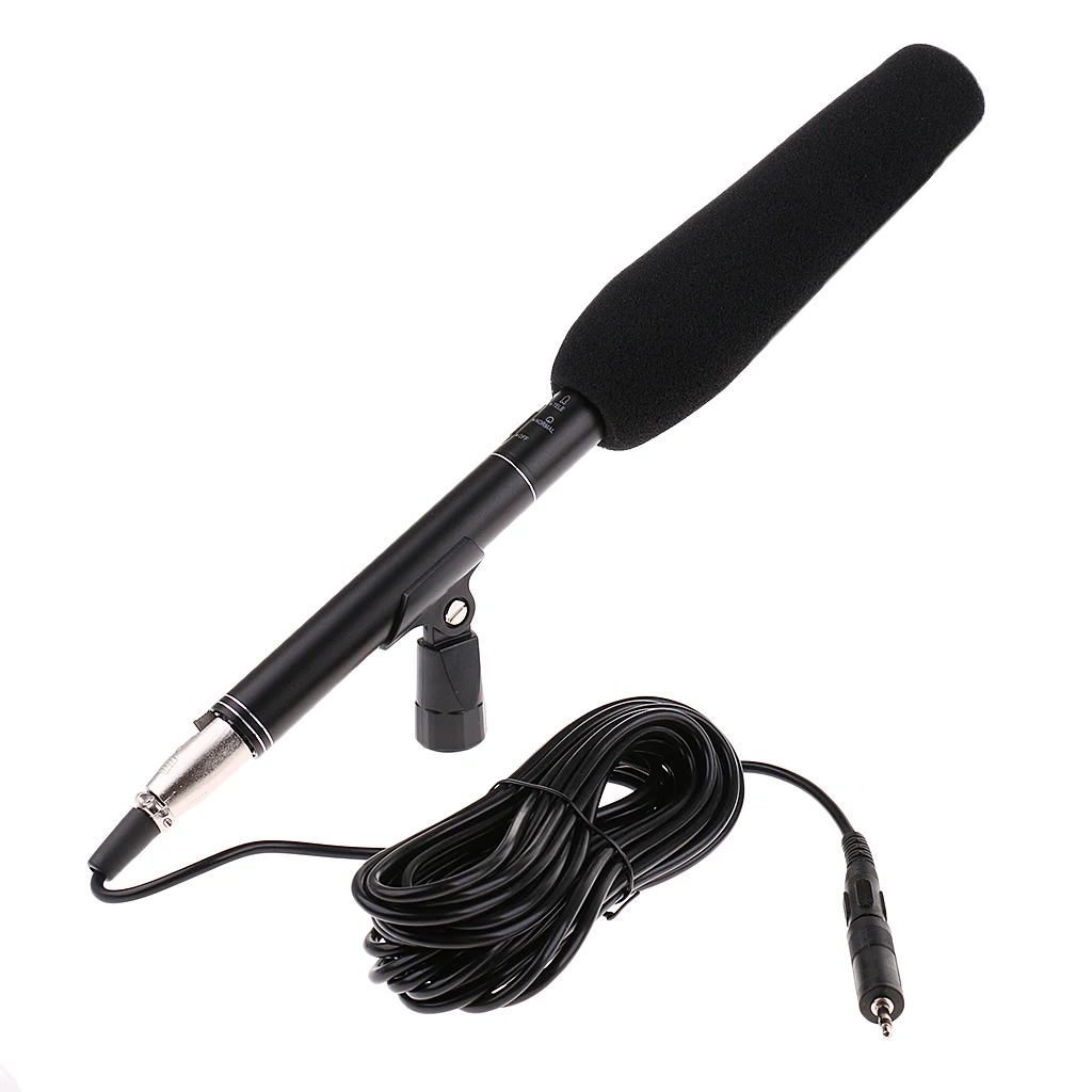 Video Microphone Recording Mic for Conference Mic w/ Mount Stand 3.5mm Jack Plug