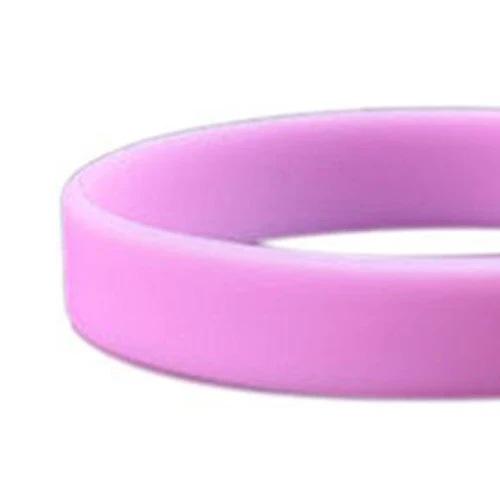 

New Hot Fashion Silicone Rubber Elasticity Wristband Wrist Band Cuff Bracelet Bangle Pink