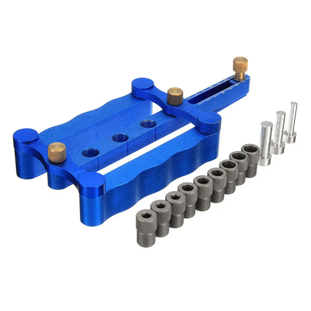 

Hot 6/8/10mm Self Centering Dowelling Jig Metric Dowel Drilling Wood Drill Kit Woodworking Hand Tools PLD