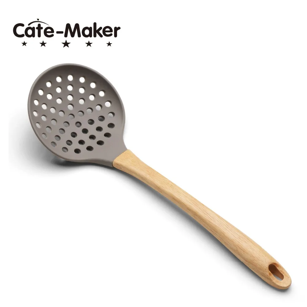 

Cate Maker 1 PCS Silicone Nonstick Kitchen Cooking Tool Skimmer