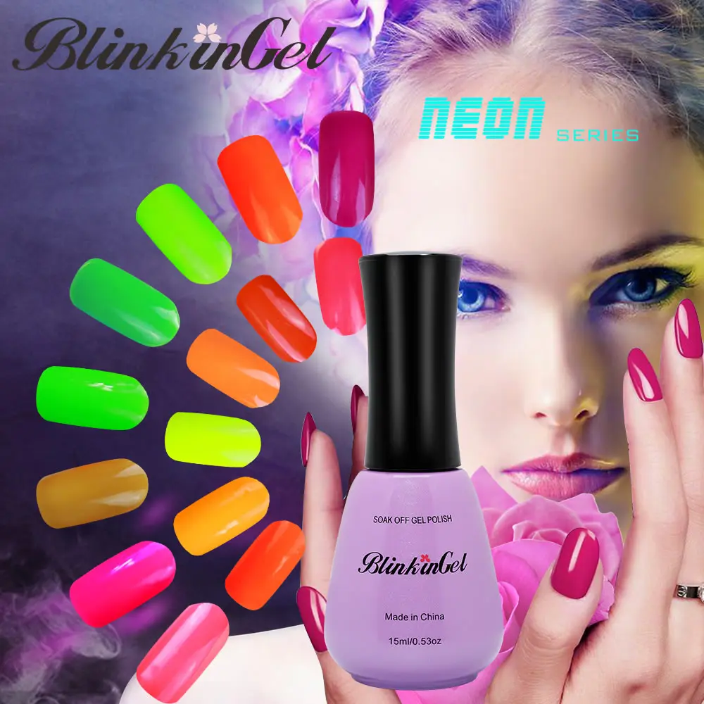 

BlinkinGel 1pc Gel Nail Polish Set Colors Gelpolish 15 ml Nail Gel Polish Sale Simple Nail Polish Nails Gel UV Colors Neon Multi