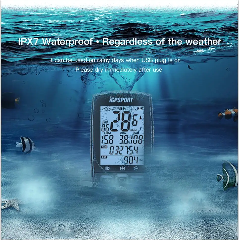  IGPSPORT GPS de posicionamiento rápido velocímetro usb iGS50E bicicleta gps velocímetro IPX7 imperm