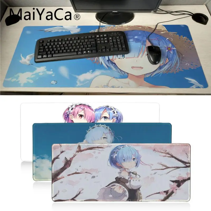 

MaiYaCa RE ZERO Starting Life In Another World anime Mouse Mat Pad Version Mousepad Computer Gaming Mouse Pad Gamer Play Mats